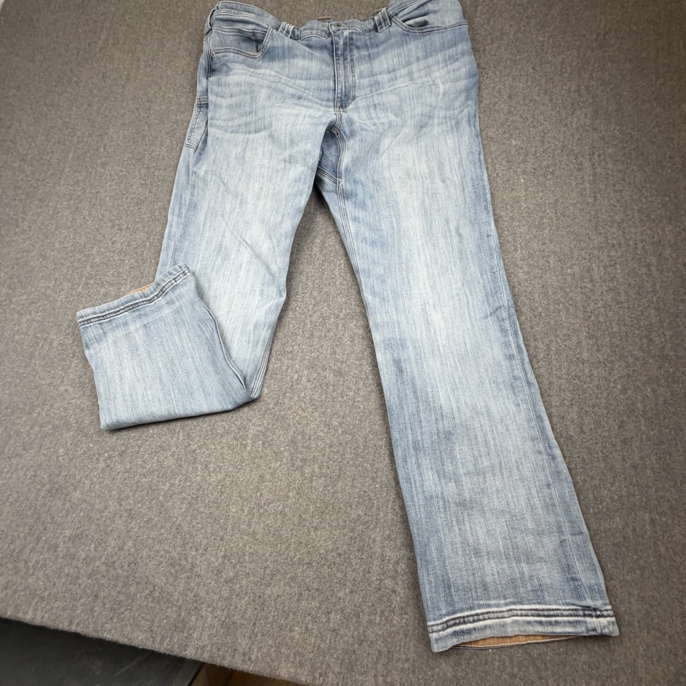 Duluth Trading Ballroom Double Flex Jeans Mens 40x33 Blue Relaxed Fit Denim
